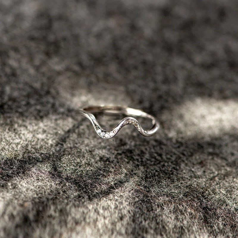 Water Wave Silver Ring