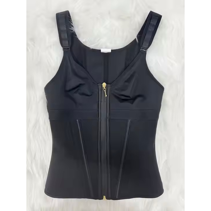 Mesh Waist Slimming; Three-Breasted Shapewear Corset