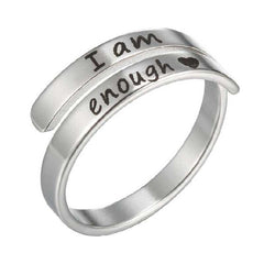 Retro Stainless Steel Double Ring