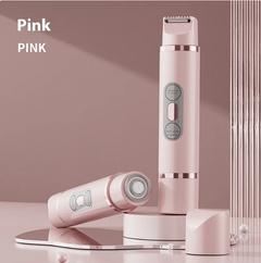 Dual-Head Electric Shaver, Painless Women's Epilator Bikini Hair Removal Device Automatic Hair Trimmer Underarm Facial Lips Leg