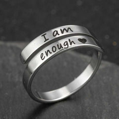 Retro Stainless Steel Double Ring