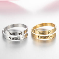 Retro Stainless Steel Double Ring